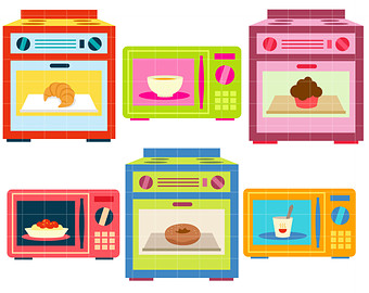 Outline clip art library. Oven clipart cute