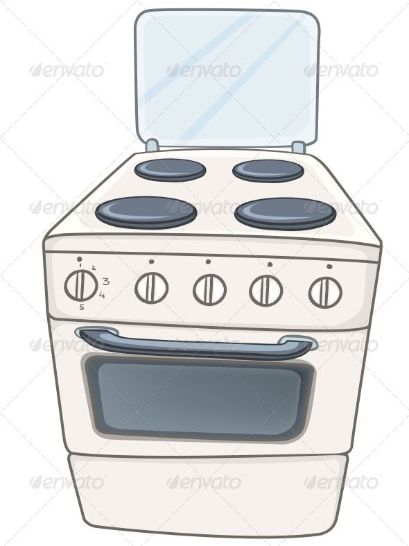 Oven clipart kitchen oven. Cartoon home stove homeappliancescartoon