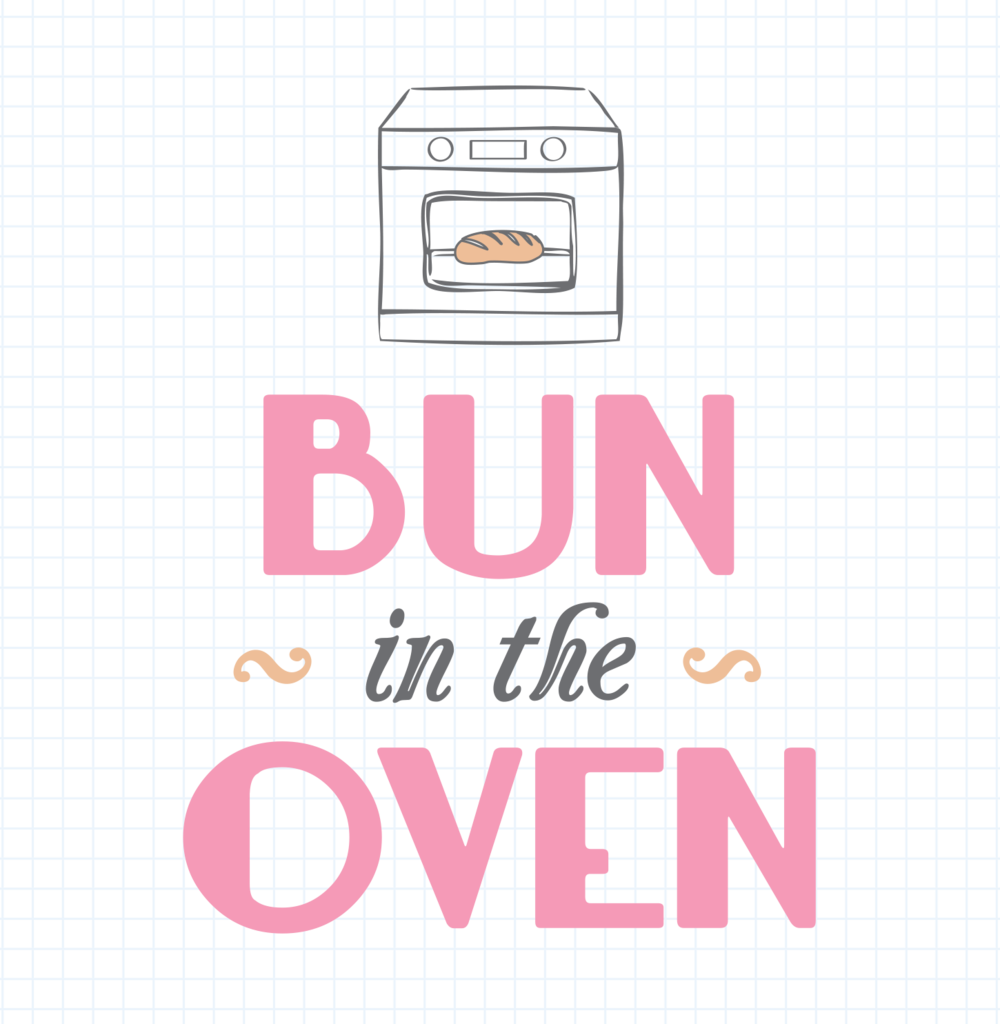 Bun in the transparent. Oven clipart vector
