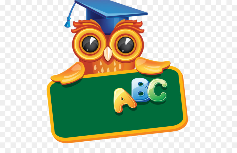 Owl clipart abc. Graduation background png download