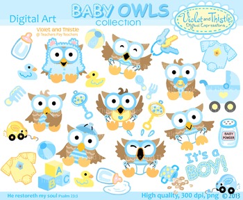 owl clipart baby boy