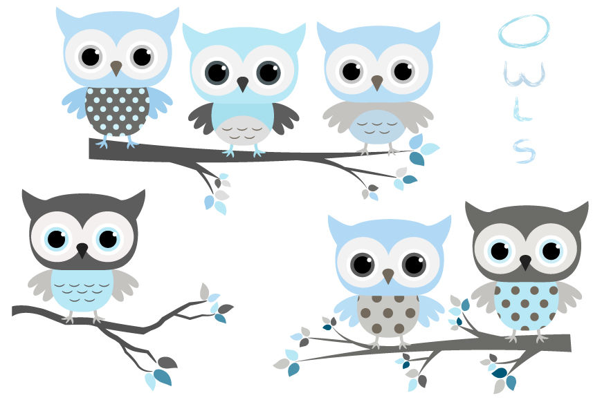 owls clipart baby shower