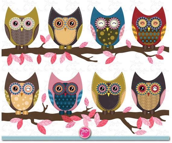 owl clipart number