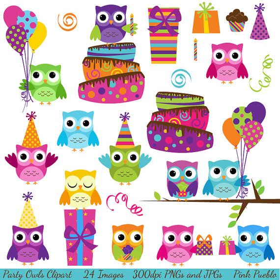 owls clipart party