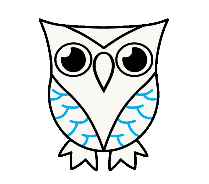 owl clipart sketch