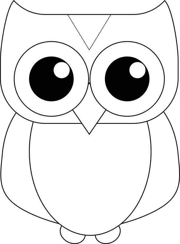 Simple Owl Template Printable