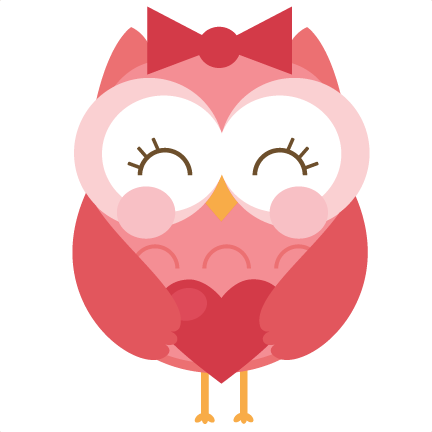 owl clipart valentines day