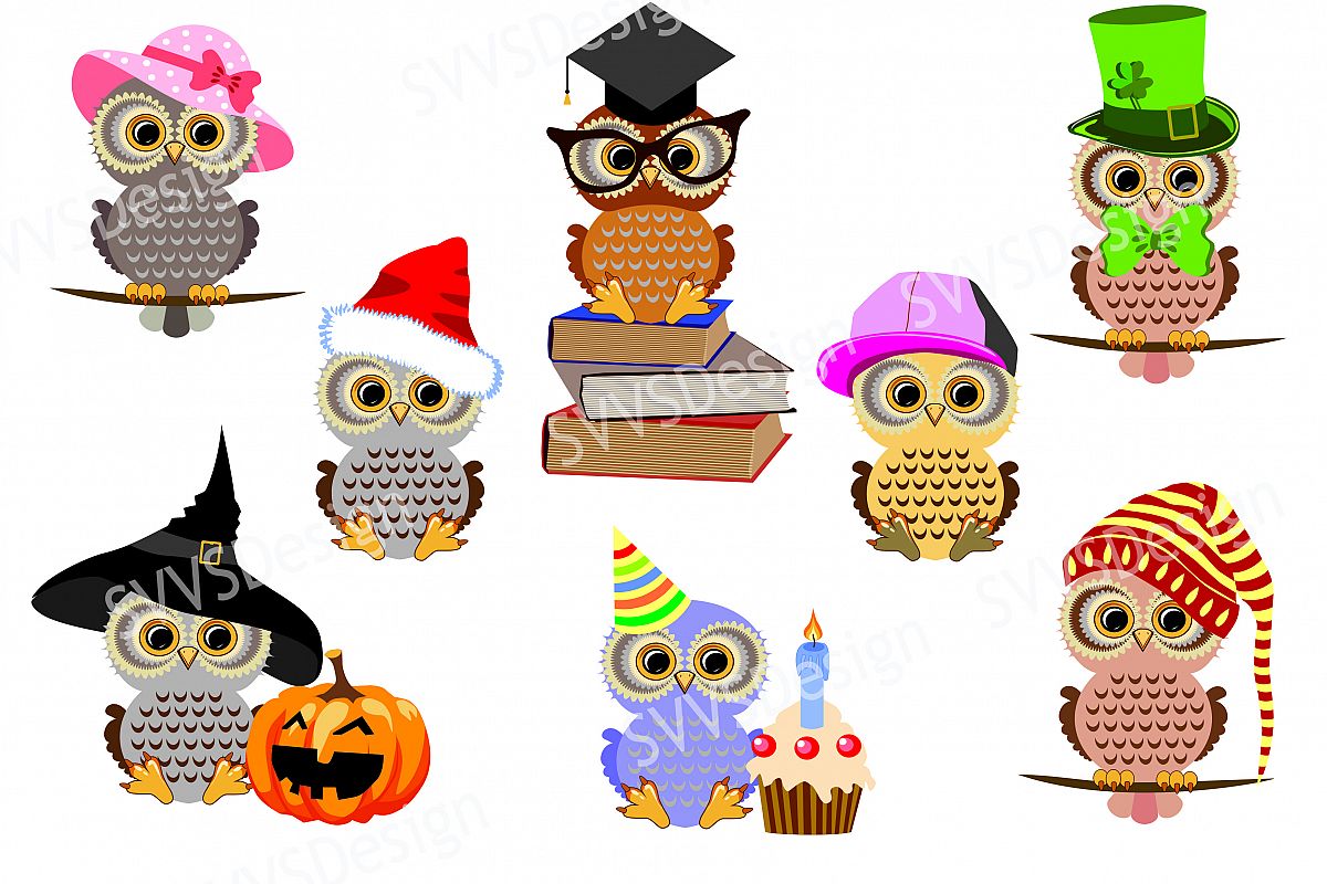 Owl clipart vector. Cute owls svg png