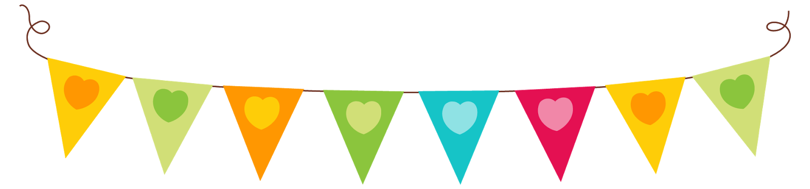 triangular clipart bunting