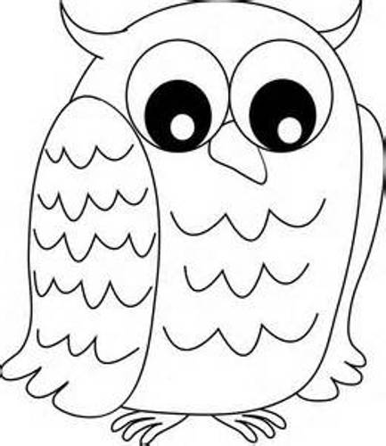 owls clipart black and white