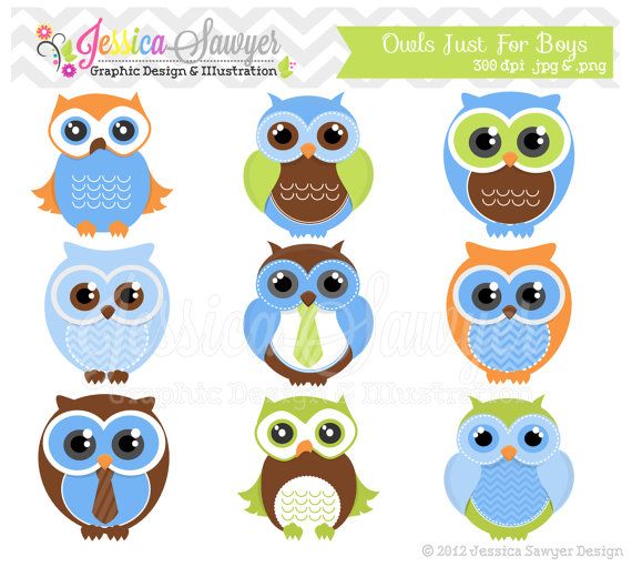 Owls clipart boy. Instant download boys owl