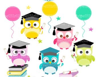 Owls clipart preschool. Prek graduation clip art