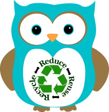 owls clipart recycling