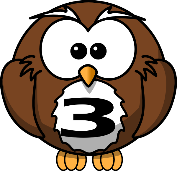 Number owl clip art. Owls clipart three owls