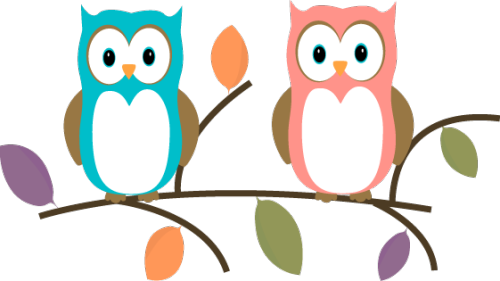owls clipart two