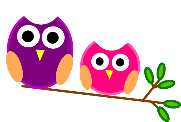 Free animated owl pictures. Owls clipart two
