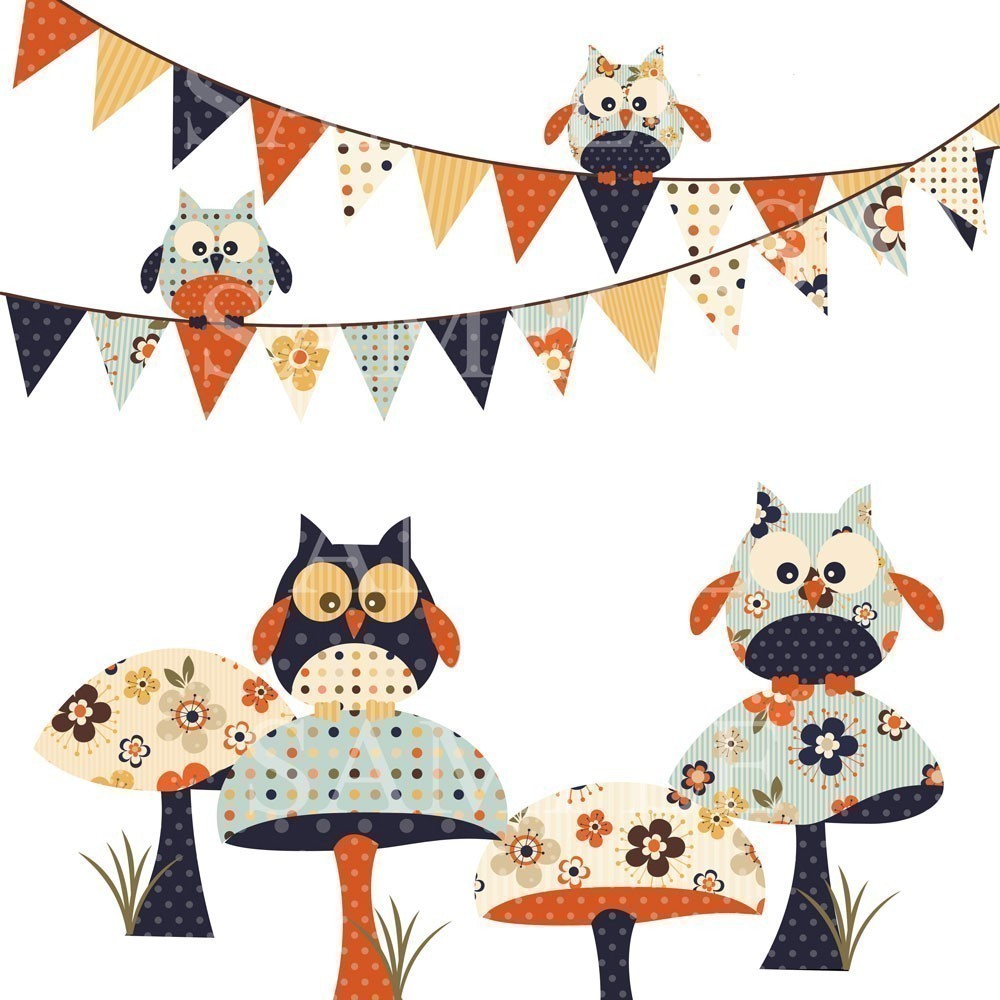 Owls clipart vintage. Owl clip art panda