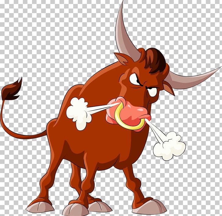 ox clipart angry cow