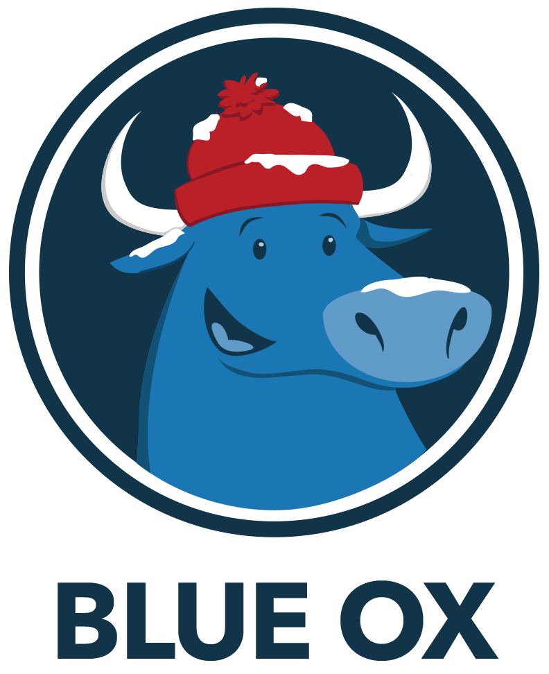 ox clipart blue