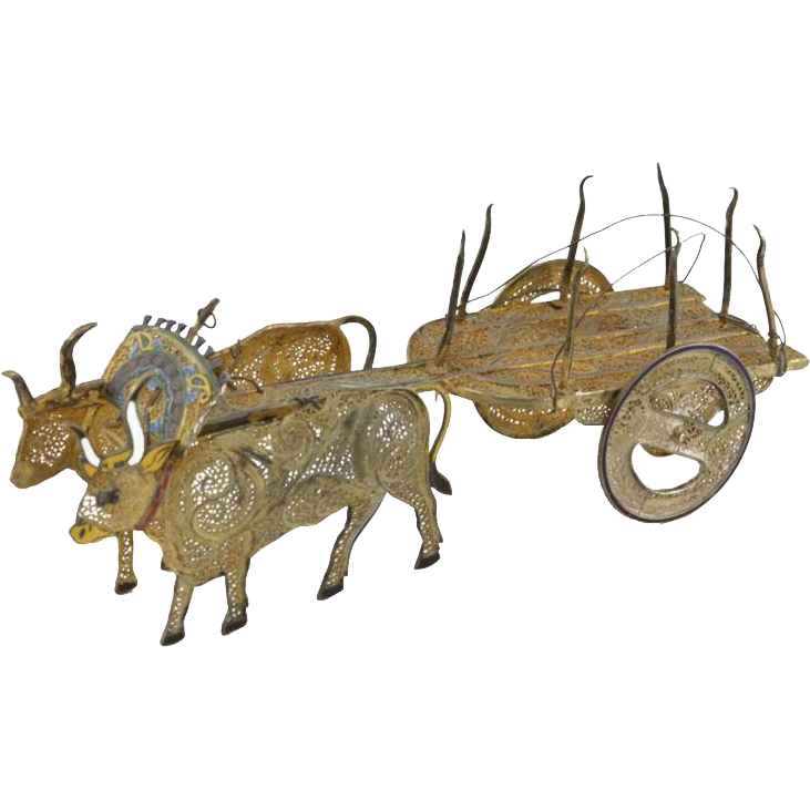 ox clipart oxcart