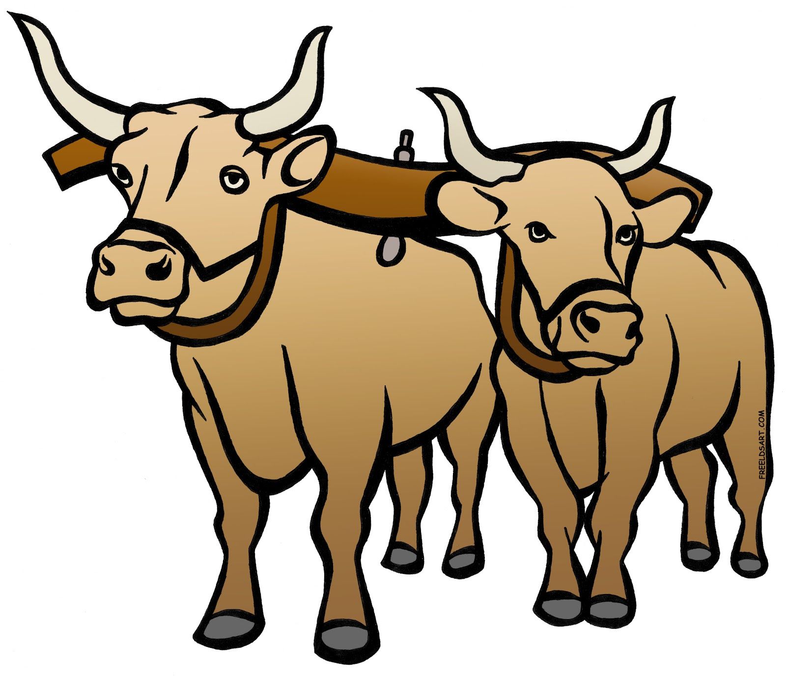 ox clipart oxcart