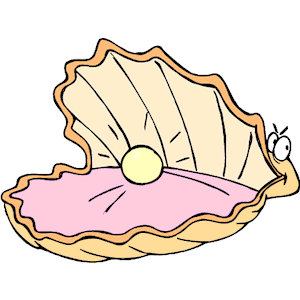 clam clipart pearl