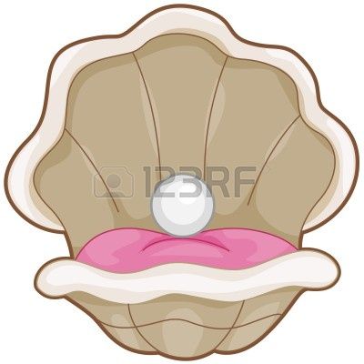 Stock photo inspirational ideas. Pearl clipart clam