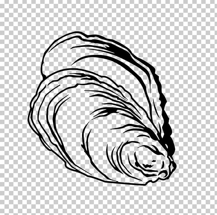 oyster clipart outline