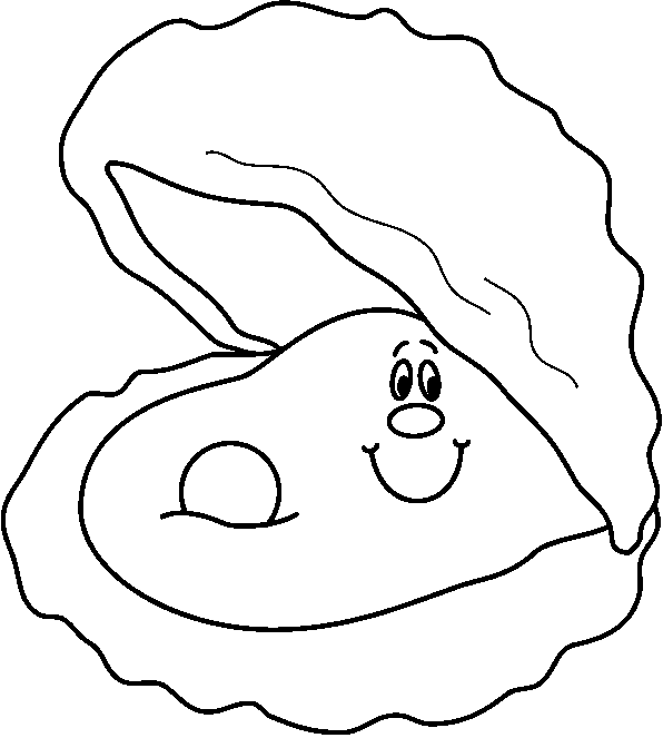 oyster clipart outline