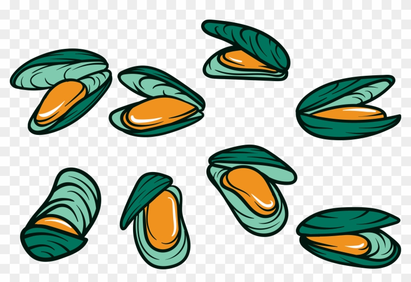 Mussel seafood squid clip. Oyster clipart oyester