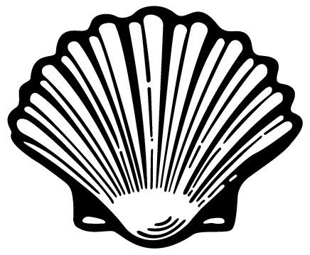 shell clipart scallop icon