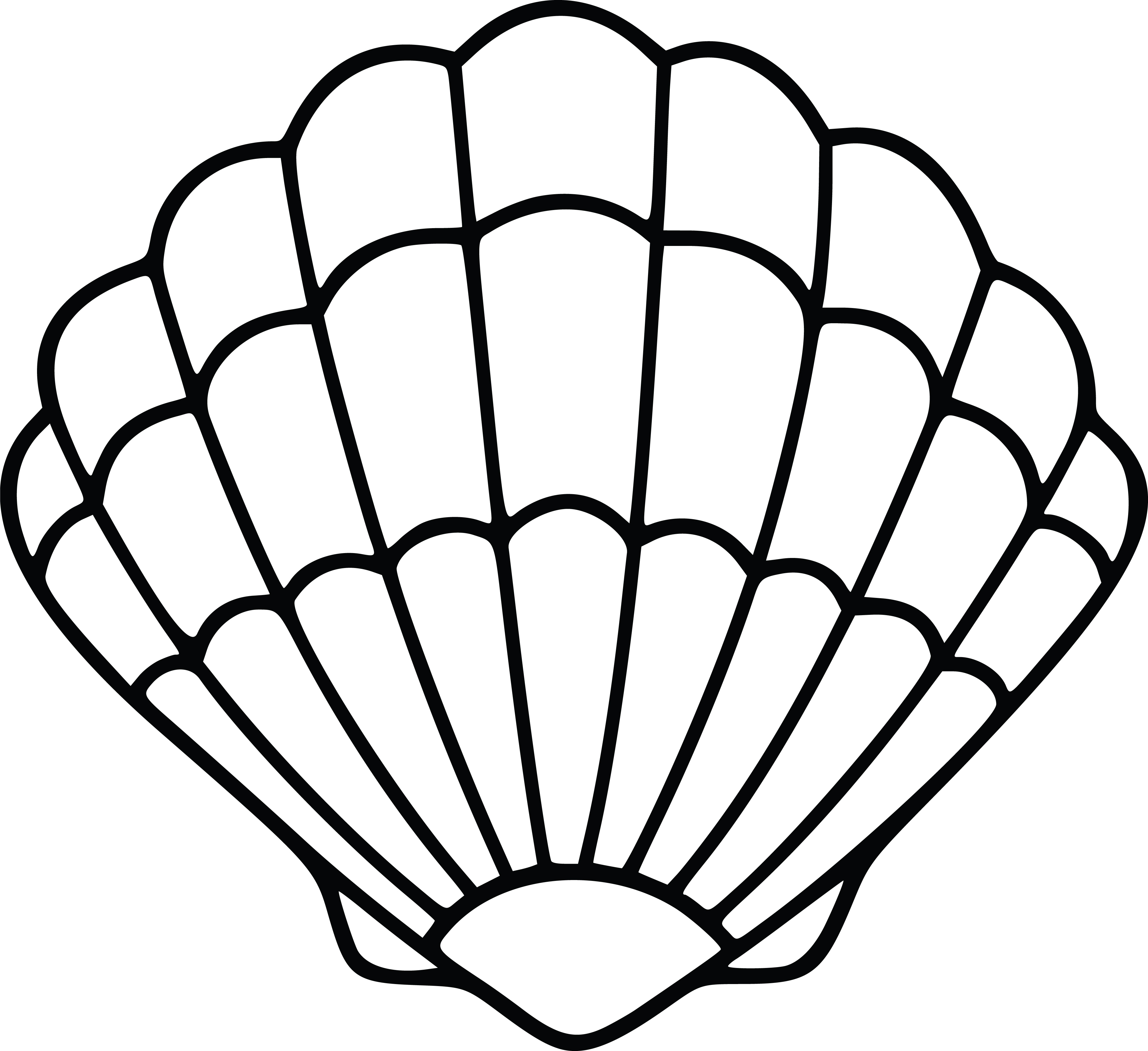 shell clipart simple