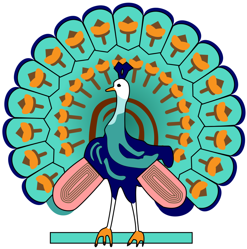 File peacock symbol burma. Oyster clipart svg