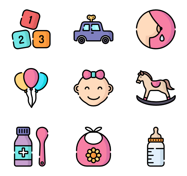 Pacifier clipart binky. Icons free vector baby