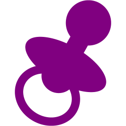 Pacifer clipart purple. Pacifier icon free baby