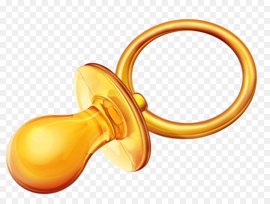 pacifier clipart gold