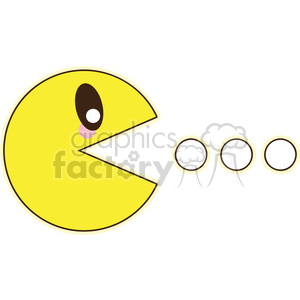 Pacman clipart pdf. Kawaii royalty free 