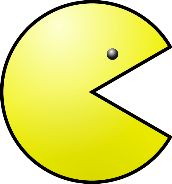 pacman clipart yellow