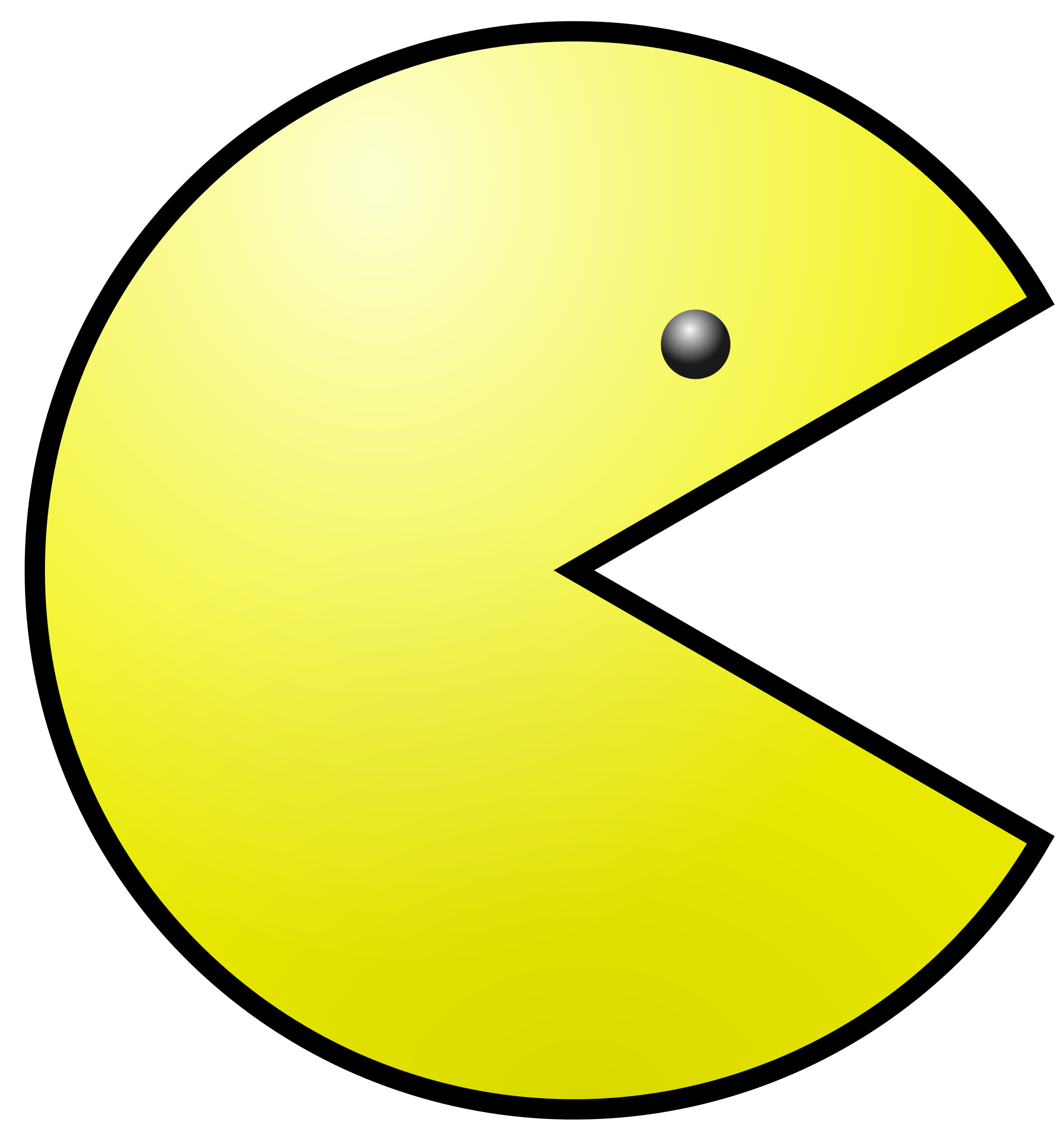 pacman clipart yellow. 