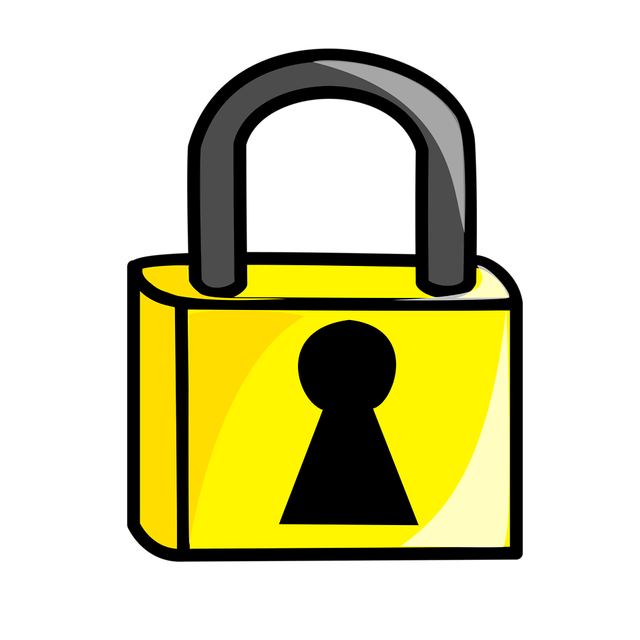 padlock clipart data security