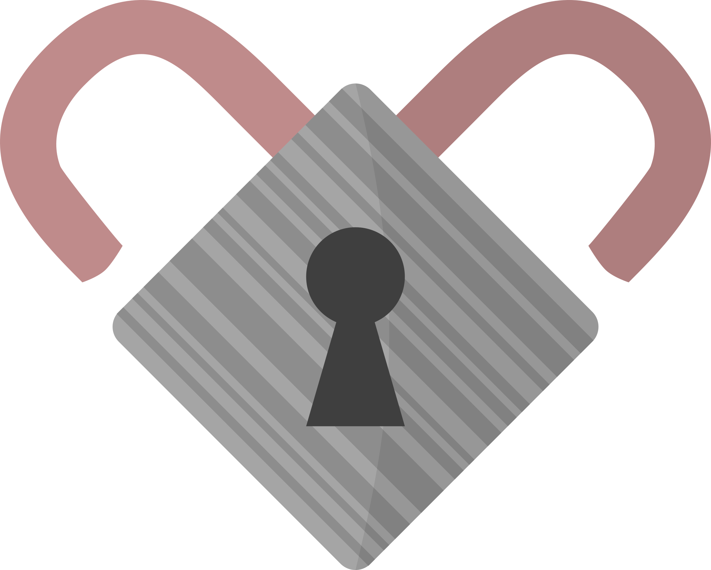 padlock clipart heart