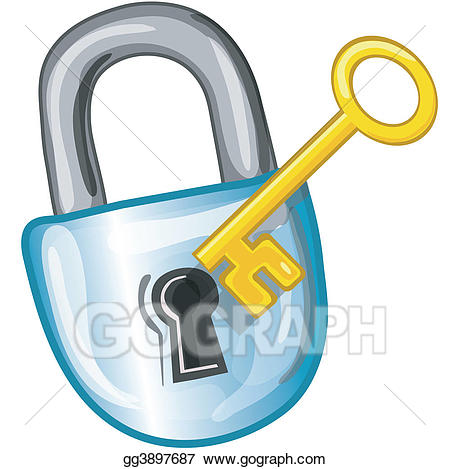 Padlock clipart key. Drawing lock and icon