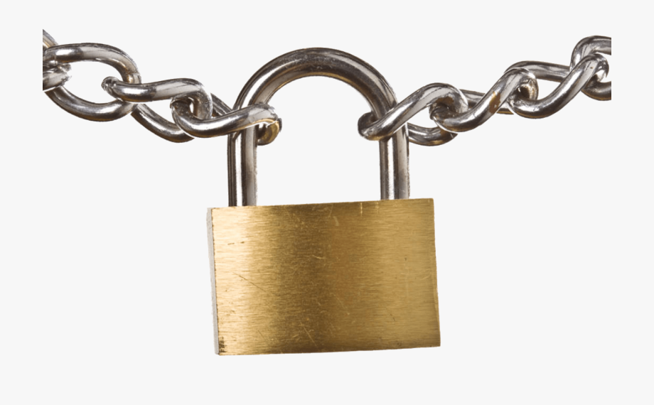 padlock clipart lock chain