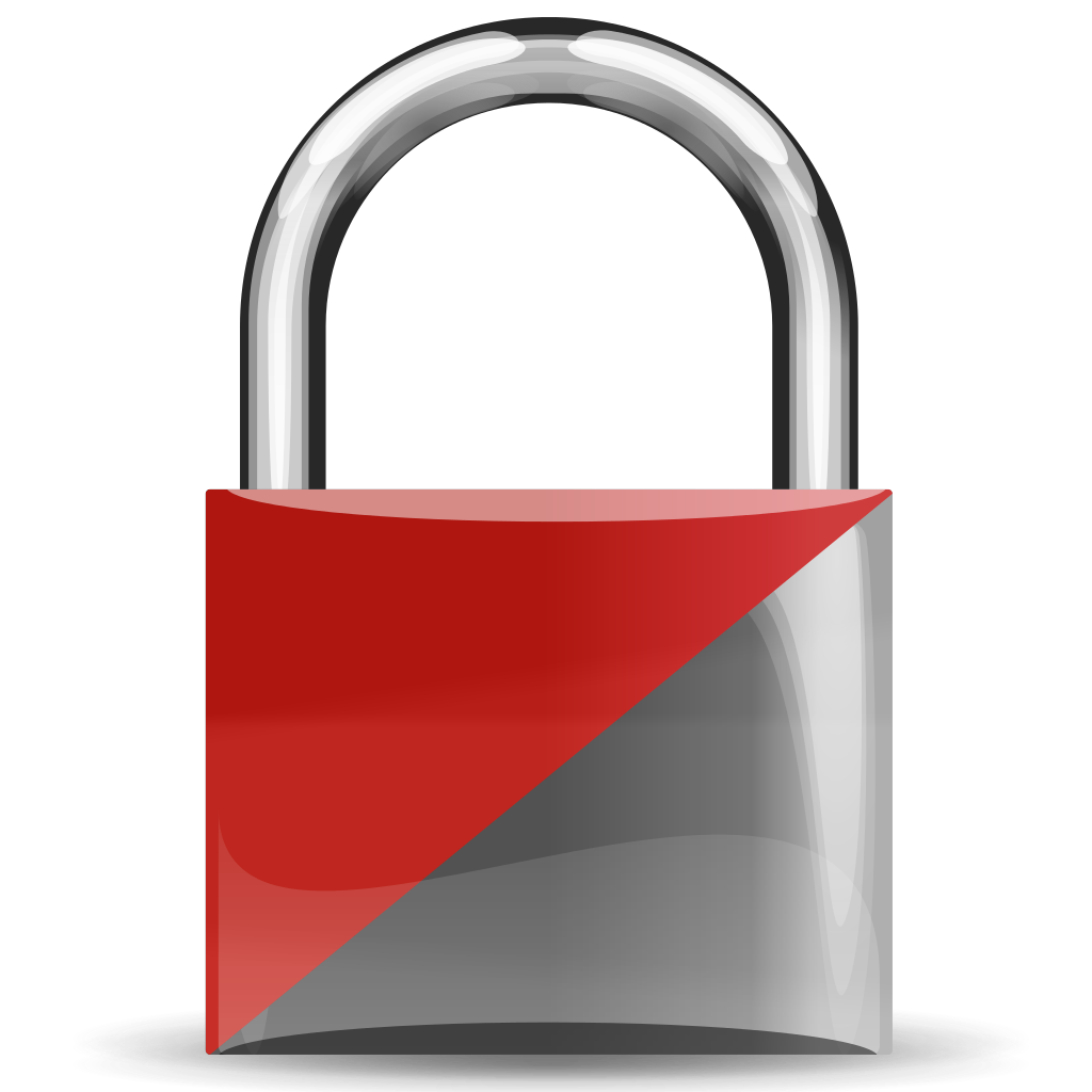 padlock clipart silver