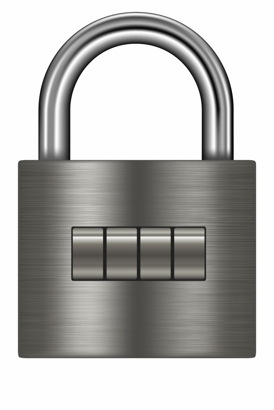 padlock clipart silver