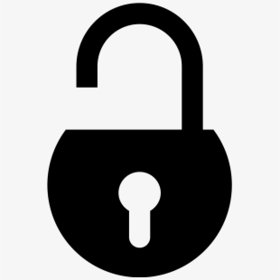Padlock clipart simple. Unlocked security free 