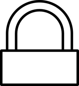 padlock clipart simple