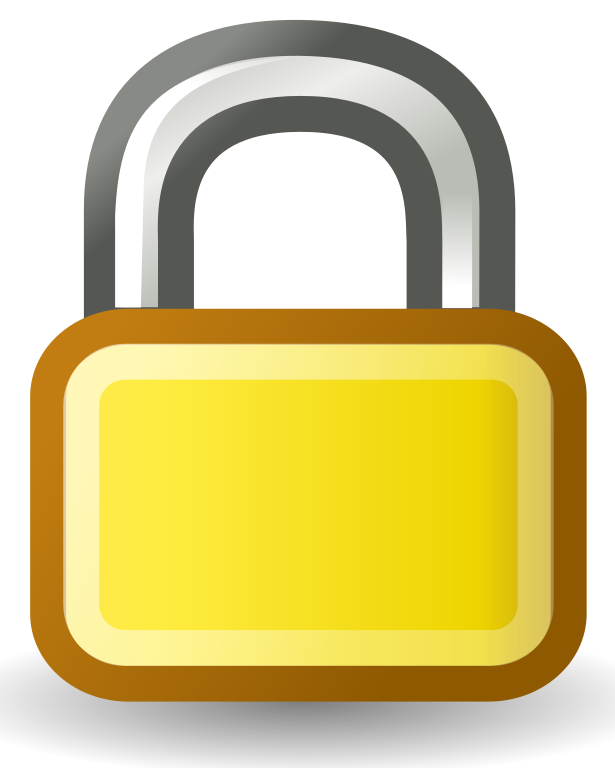 File lock wikimedia commons. Padlock clipart svg