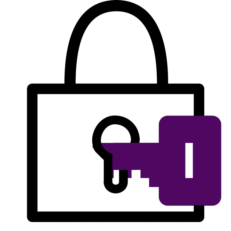 Padlock clipart violet. Ncr retail applications point