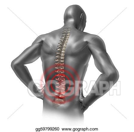 pain clipart human back